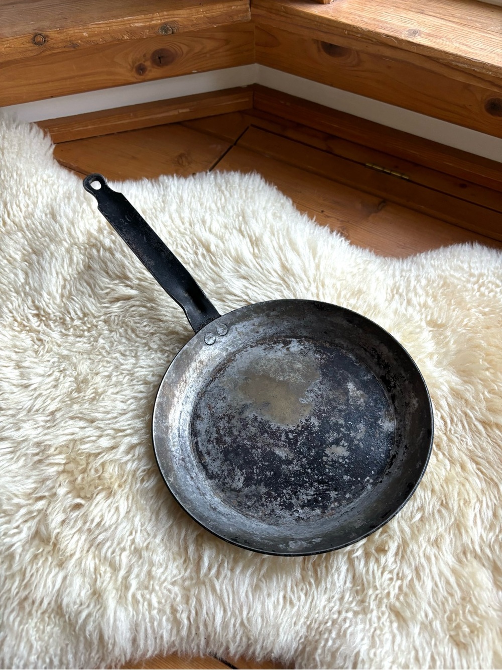 Vintage French Carbon Steel Skillet
